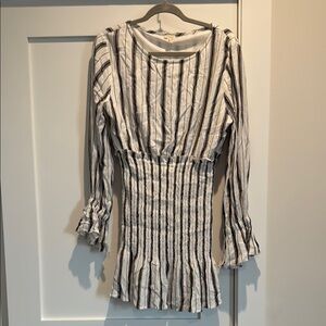 Striped Long Sleeve Dress